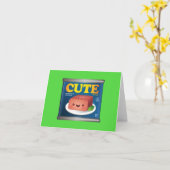 かわいいランチョンミートノートカード カード (黄色い花)