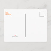 かわいいランドで私のパーティー飛行機招待状はがき インビテーションポストカード (裏面)