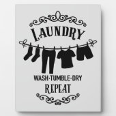 かわいいランドリールームデッキ フォトプラーク (正面)