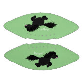 かわいいランニングイラストレーションのシェトランドポニー アメリカンフットボール (パネル)