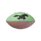 かわいいランニングイラストレーションのシェトランドポニー アメリカンフットボール (回転90)