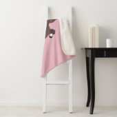 かわいいランニングイラストレーションのシェトランドポニー シェルパブランケット (インサイチュ)