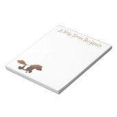 かわいいランニングイラストレーションのシェトランドポニー ノートパッド (回転)