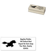 かわいいランニングイラストレーションのシェトランドポニー ラバースタンプ (押印)