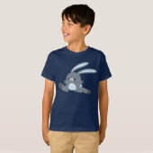 かわいいランニングカートゥーンうさぎ子供Tシャツ Tシャツ (正面フル)