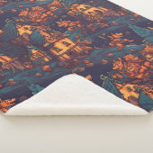 かわいいランニング人狼のまわりにズa村 シェルパブランケット (3/4)