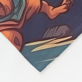 かわいいランニング人狼のまわりにズa村 フリースブランケット (角)