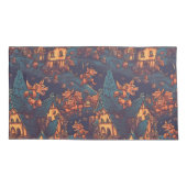 かわいいランニング人狼のまわりにズa村 枕カバー (裏面-左)