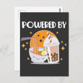 かわいいラーメンとキュートなタピオカドリンク ポストカード (正面/裏面)