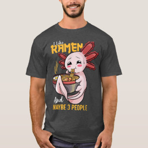 かわいいラーメンアクソロットシャ子供へツアニメ日本の Tシャツ