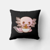 かわいいラーメンアクソロトルかわいいアニメ日本のフードガール クッション