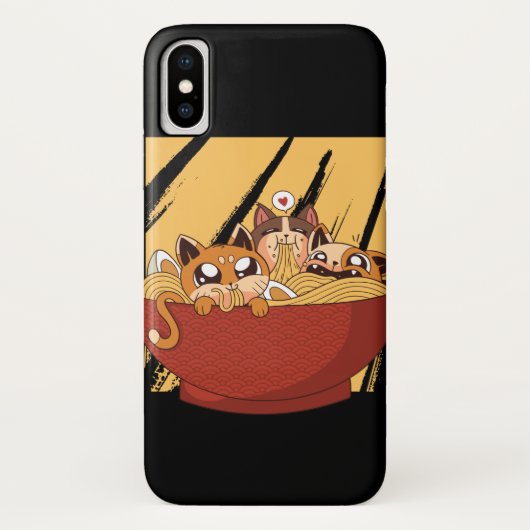 かわいいラーメンキャッツ Case-Mate iPhoneケース (裏面)