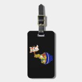 かわいいラーメンコルギ犬 ラゲッジタグ (正面縦)