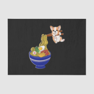 かわいいラーメンコーギ犬 薄葉紙