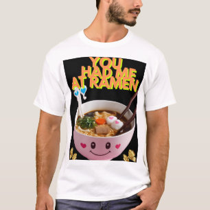 かわいいラーメン丼Tシャツ – かわいい&おもしろいグルメティー Tシャツ