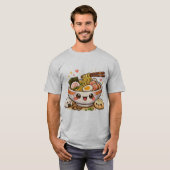 かわいいラーメン丼Tシャツ Tシャツ (正面フル)