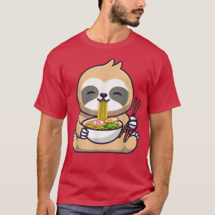 かわいいラーメン可愛いアニメスロスオタク日本のノッド Tシャツ