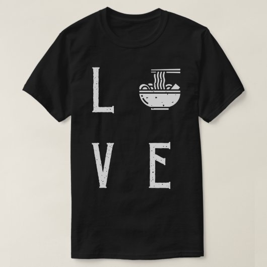 かわいいラーメン好き Tシャツ (デザイン正面)