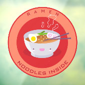 かわいいラーメン屋内広告 3 ウィンドウサイン (シート3)
