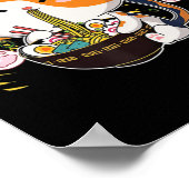 かわいいラーメン猫日本のアニメねこ麺おもしろいVi ポスター (角)