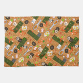 かわいいラーメン猫 キッチンタオル (横)