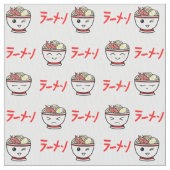 かわいいラーメン ファブリック (クローズアップ)