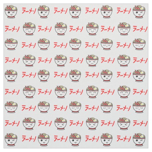 かわいいラーメン ファブリック (見本)