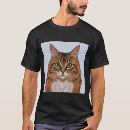 かわいいリアルなタータートット猫 Tシャツ (正面)