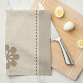 かわいいリオーガニックネンのルックフラワー キッチンタオル (四つ折り)