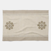 かわいいリオーガニックネンのルックフラワー キッチンタオル (横)