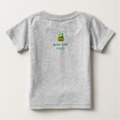 かわいいリクガメのカメ🐢 ベビーTシャツ (裏面)