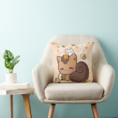 かわいいリスおよびかわいいのクリ クッション (椅子)
