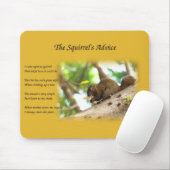かわいいリスおよび詩 マウスパッド (マウス)