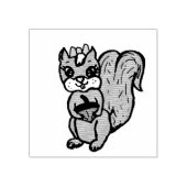 かわいいリスお洒落レル ラバースタンプ (インプリント)