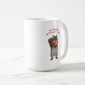 かわいいリスからの幸せなバレンタインデー コーヒーマグカップ (正面右)