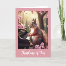 かわいいリスがあなたを想うカード