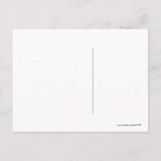 かわいいリスが岩の上に立つ写真のカスタムポストカード ポストカード (裏面)