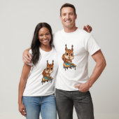 かわいいリスが弁当箱でランチを楽しむ Tシャツ (ユニセックス)