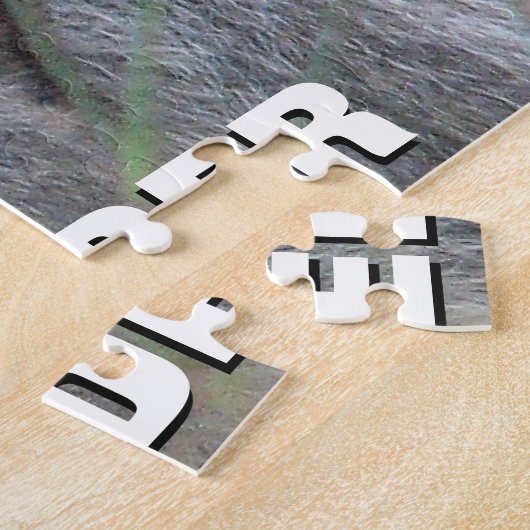 かわいいリスとピーナッツのゲームパーソナライズされた夜 ジグソーパズル (側面)