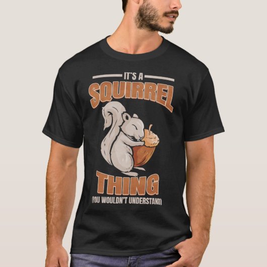 かわいいリスとリス Tシャツ (正面)