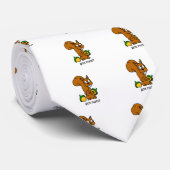 かわいいリスによって得られるナット ネクタイ (ロール)