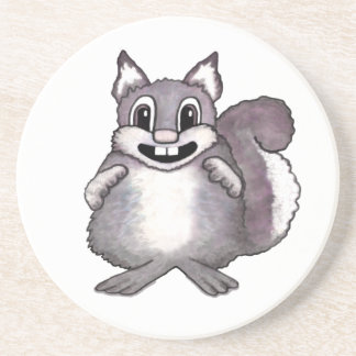 かわいいリスのかわいいイラスト コースター
