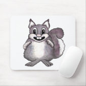 かわいいリスのかわいいイラスト マウスパッド (マウス)