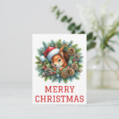 かわいいリスのクリスマスカード シーズンカード (スタンド正面)