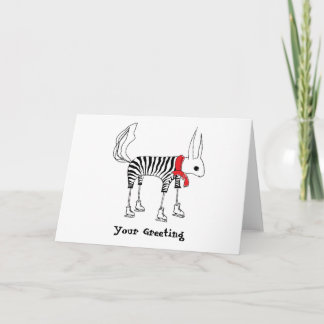 かわいいリスのグリーティングカード カード