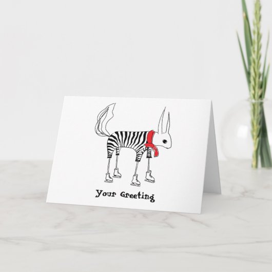 かわいいリスのグリーティングカード カード (正面)