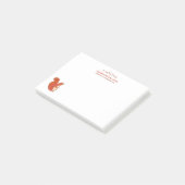 かわいいリスの名前と連絡注記 ポストイット (アングル)