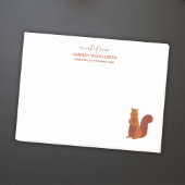 かわいいリスの名前と連絡注記 ポストイット