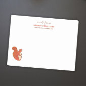 かわいいリスの名前と連絡注記 ポストイット