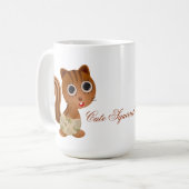 かわいいリスの女の子コーヒーマグ コーヒーマグカップ (正面左)